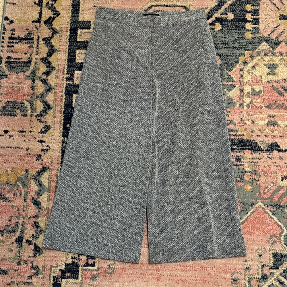 Ann Taylor Black and White Wide Leg Pants